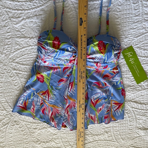 Fit 4U Tankini Swim Top NWT - Picture 12 of 14